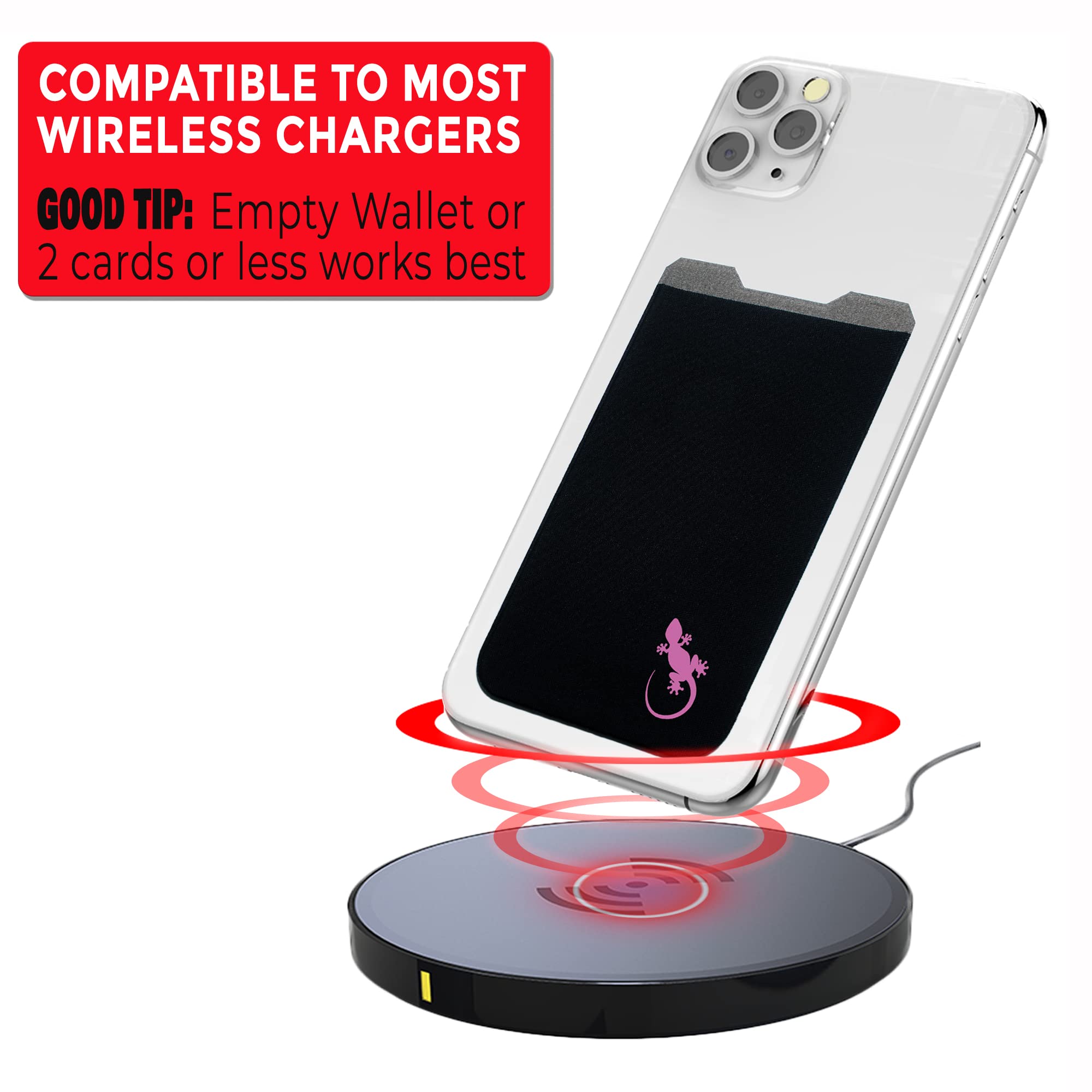 ☆送料無料 Gecko 携帯用ウォレット 黒/白 スマホに - Pink 10 Amazon.co.jp: Gecko 携帯電話用ウォレット 黒/白 スマホに貼り付け